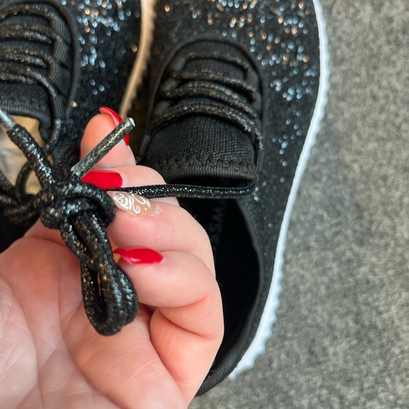 COPY - NWT in bag black glitter sparkle pop Balera Weissman Hip Hop Sneakers sh… - Picture 5 of 9